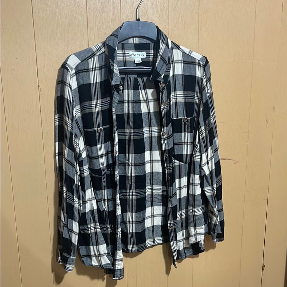 Women’s Extra Soft Flannel- Black and Tan